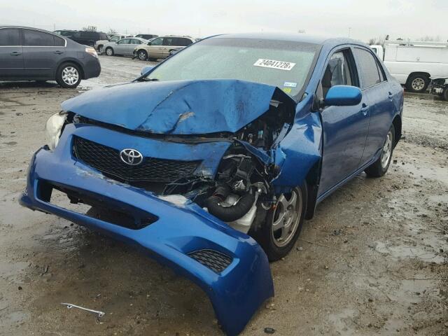 JTDBL40E599088877 - 2009 TOYOTA COROLLA BA BLUE photo 2