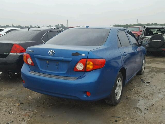 JTDBL40E599088877 - 2009 TOYOTA COROLLA BA BLUE photo 4