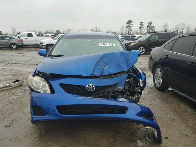 JTDBL40E599088877 - 2009 TOYOTA COROLLA BA BLUE photo 9