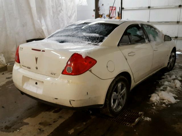 1G2ZH57NX84160216 - 2008 PONTIAC G6 GT WHITE photo 4