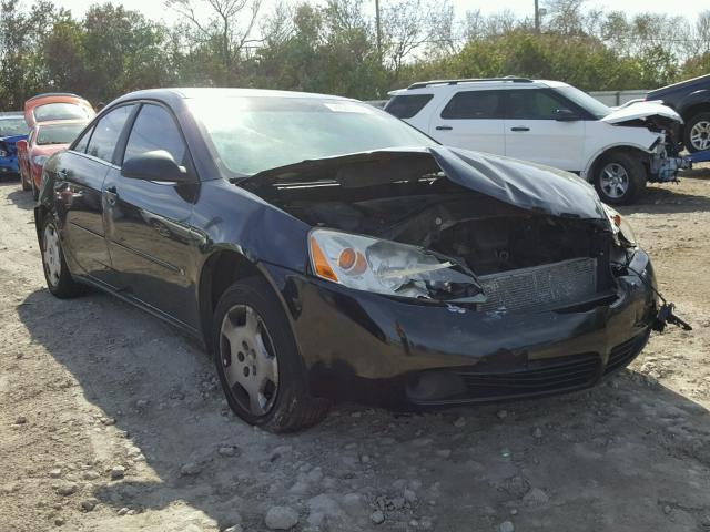 1G2ZF58B574144210 - 2007 PONTIAC G6 VALUE L BLACK photo 1