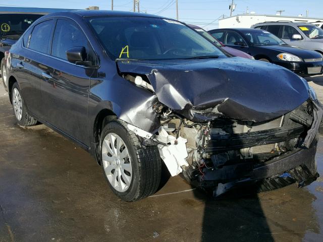 3N1AB7AP7FY352237 - 2015 NISSAN SENTRA S GRAY photo 1