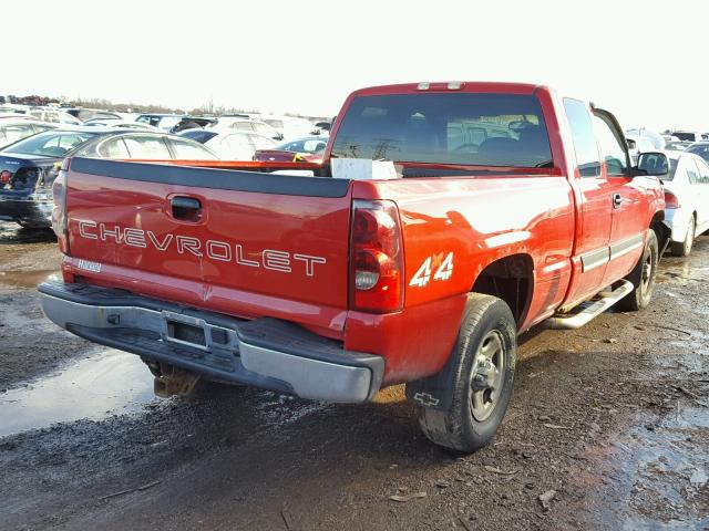 2GCEK19VX31305793 - 2003 CHEVROLET SILVERADO RED photo 4