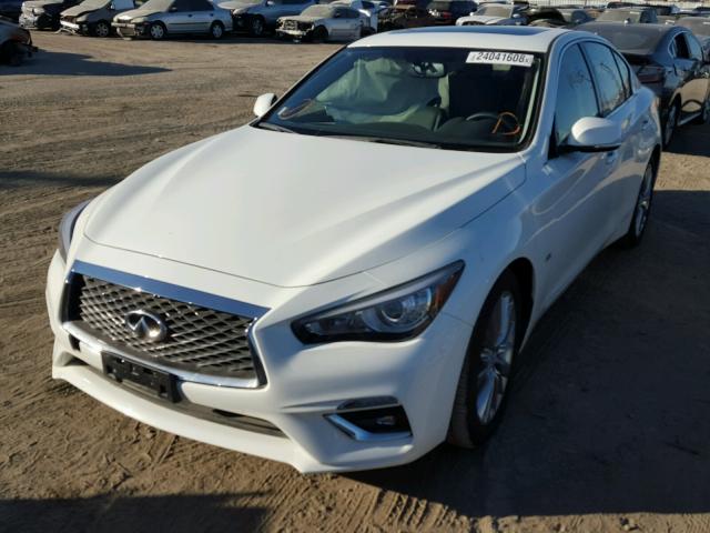 JN1EV7AP8JM355510 - 2018 INFINITI Q50 LUXE WHITE photo 2