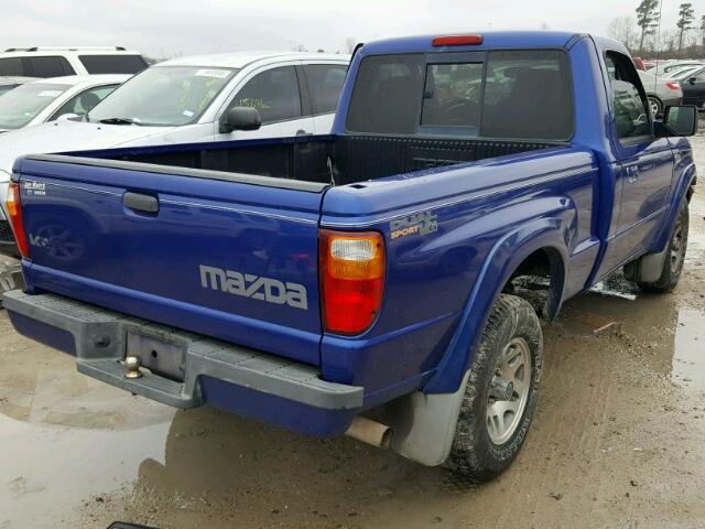 4F4YR12U96PM00547 - 2006 MAZDA B3000 BLUE photo 4