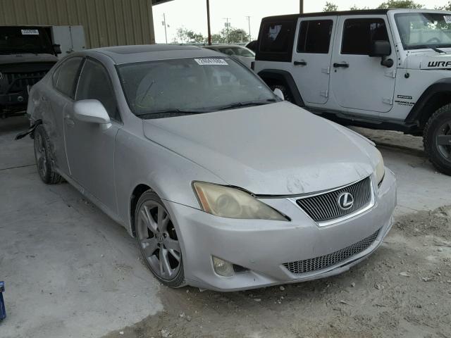 JTHBK262385085534 - 2008 LEXUS IS 250 SILVER photo 1