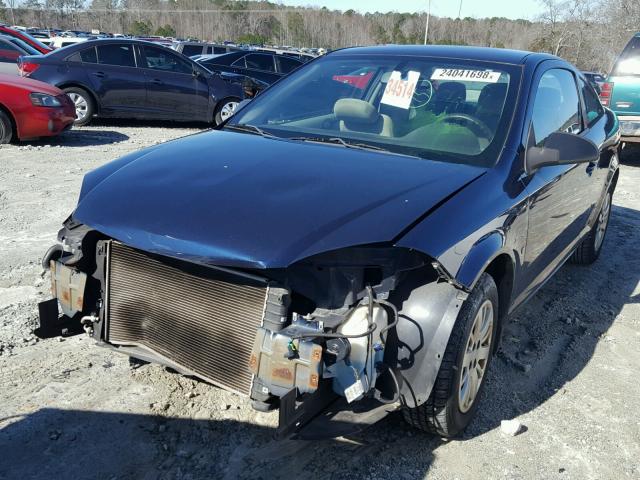 1G1AS18H697241413 - 2009 CHEVROLET COBALT LS BLUE photo 2