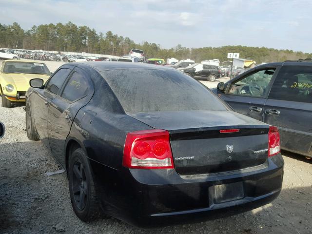 2B3CA4CD3AH315728 - 2010 DODGE CHARGER BLACK photo 3