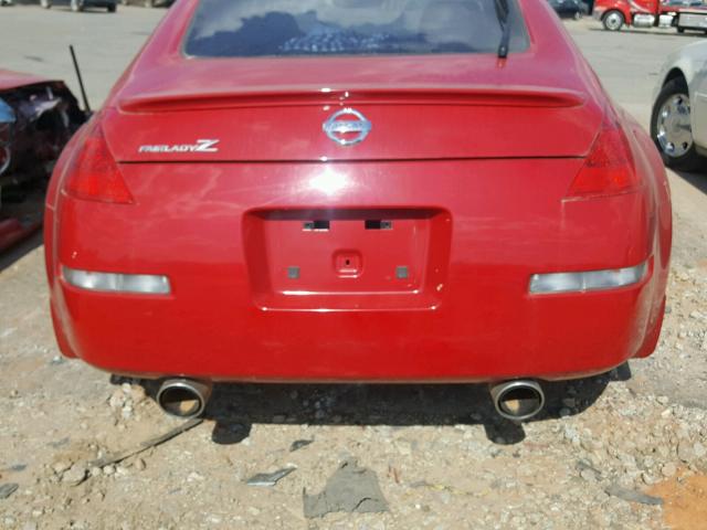 JN1AZ34D23T100552 - 2003 NISSAN 350Z COUPE RED photo 6