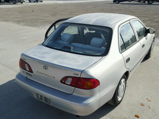 1NXBR12E7XZ200417 - 1999 TOYOTA COROLLA VE SILVER photo 4