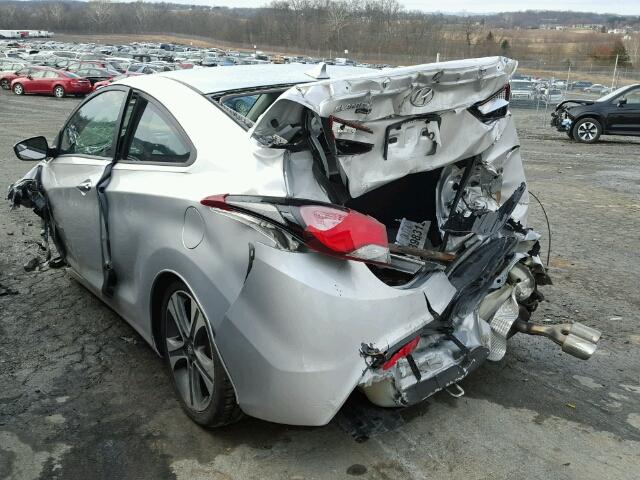 KMHDH6AH5EU024761 - 2014 HYUNDAI ELANTRA CO SILVER photo 3