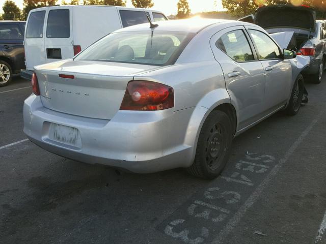 1B3BD4FB6BN551733 - 2011 DODGE AVENGER EX SILVER photo 4