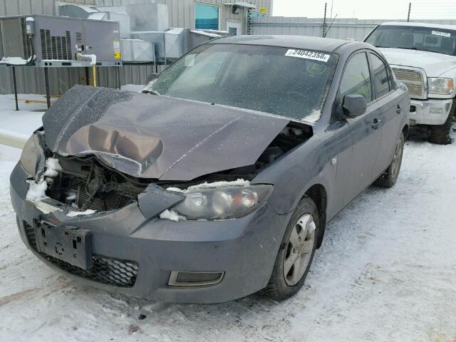 JM1BK32F881851247 - 2008 MAZDA 3 I GRAY photo 2