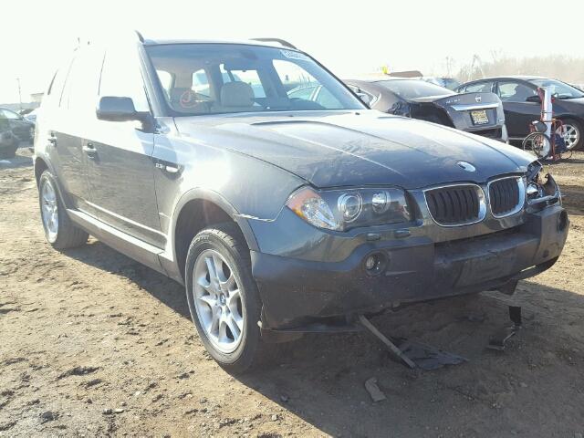 WBXPA734X4WC43715 - 2004 BMW X3 2.5I GREEN photo 1