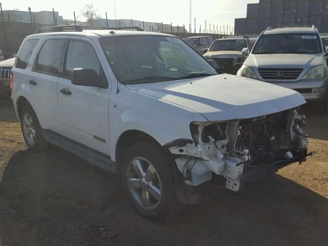 1FMCU03168KB46372 - 2008 FORD ESCAPE XLT WHITE photo 1