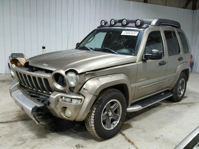 1J4GL38K53W576210 - 2003 JEEP LIBERTY RE TAN photo 2