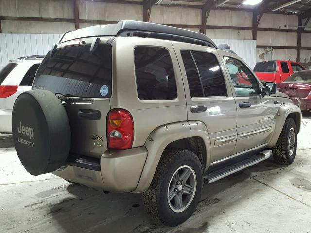 1J4GL38K53W576210 - 2003 JEEP LIBERTY RE TAN photo 4