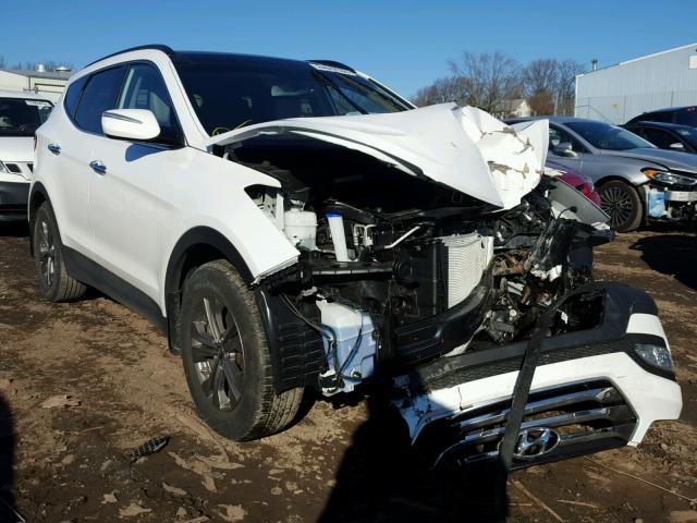 5XYZUDLB6FG240043 - 2015 HYUNDAI SANTA FE S WHITE photo 1