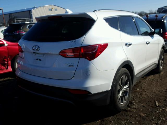 5XYZUDLB6FG240043 - 2015 HYUNDAI SANTA FE S WHITE photo 4