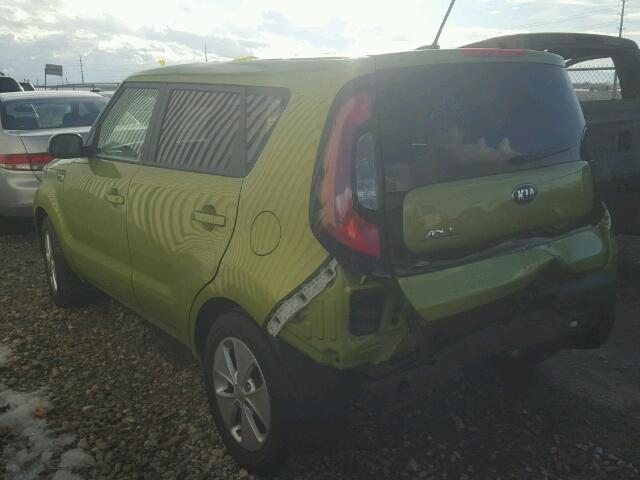 KNDJN2A20G7831324 - 2016 KIA SOUL GREEN photo 3