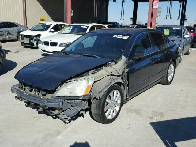 1HGCM66586A068848 - 2006 HONDA ACCORD EX BLACK photo 2