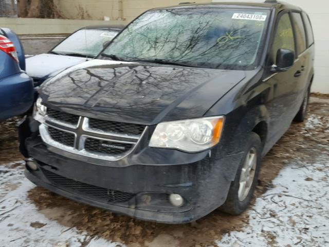 2D4RN5DG4BR661328 - 2011 DODGE GRAND CARA BLACK photo 2