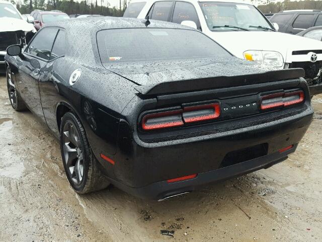 2C3CDZBT3GH279788 - 2016 DODGE CHALLENGER BLACK photo 3