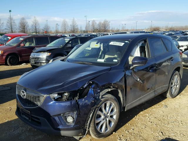 JM3KE2DE8D0124834 - 2013 MAZDA CX-5 GT BLUE photo 2