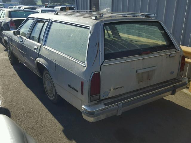 2FABP76F2JX200993 - 1988 FORD CROWN VICT GRAY photo 3