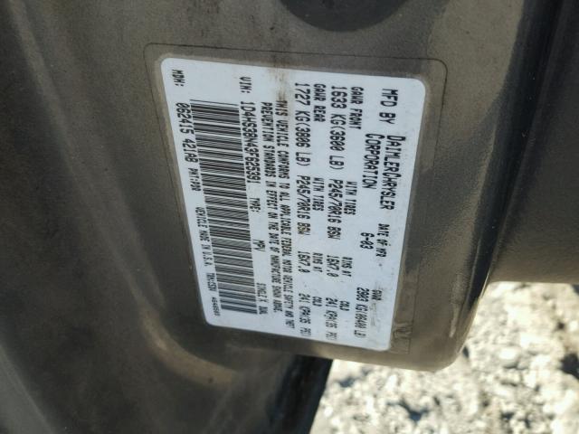 1D4HS38N43F625391 - 2003 DODGE DURANGO SP GRAY photo 10