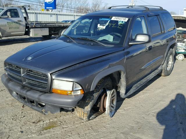 1D4HS38N43F625391 - 2003 DODGE DURANGO SP GRAY photo 2