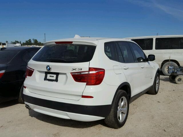 5UXWX5C56CL726473 - 2012 BMW X3 XDRIVE2 WHITE photo 4