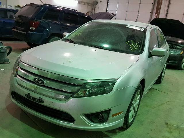 3FAHP0JG9CR290453 - 2012 FORD FUSION SEL SILVER photo 2