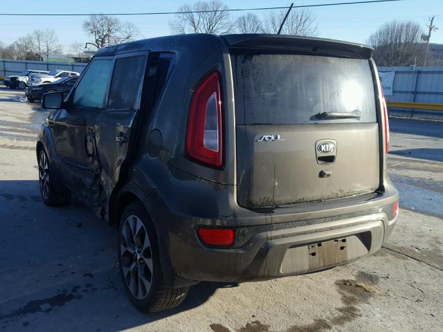 KNDJT2A62D7520840 - 2013 KIA SOUL + BROWN photo 3