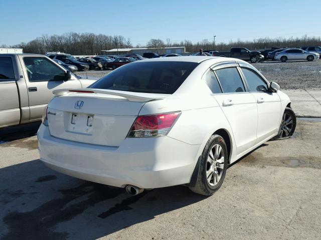 1HGCP26468A000753 - 2008 HONDA ACCORD LXP WHITE photo 4