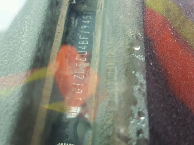 1G1ZC5EU4BF194516 - 2011 CHEVROLET MALIBU 1LT 银色 照片 10