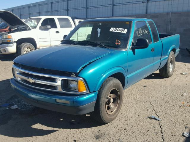 1GCCS19W9S8126561 - 1995 CHEVROLET S TRUCK S1 GREEN photo 2