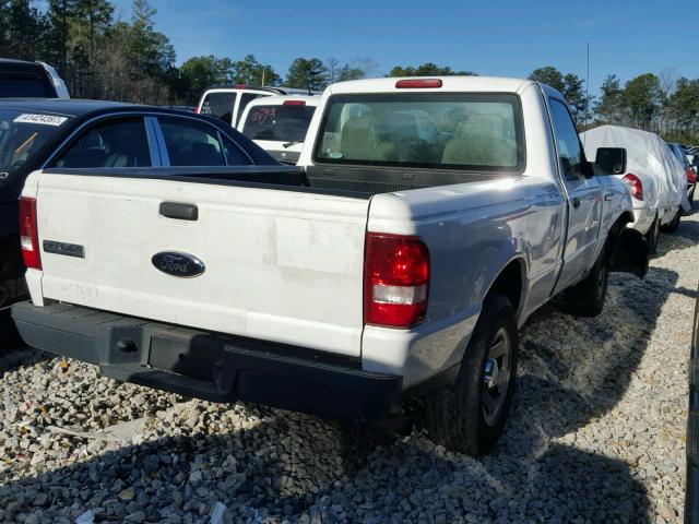 1FTYR10D87PA98441 - 2007 FORD RANGER WHITE photo 4