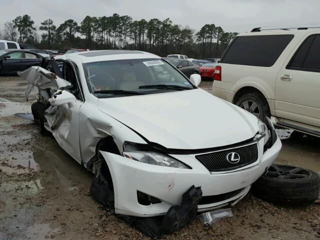 JTHBK262285062861 - 2008 LEXUS IS 250 WHITE photo 1