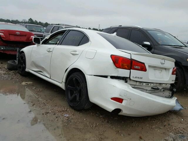 JTHBK262285062861 - 2008 LEXUS IS 250 WHITE photo 3