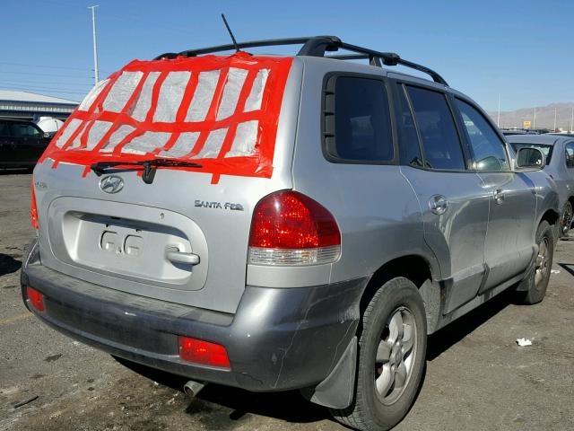 KM8SC13D86U103801 - 2006 HYUNDAI SANTA FE G SILVER photo 4