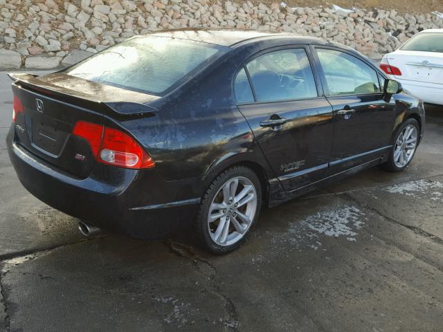 2HGFA55588H705551 - 2008 HONDA CIVIC SI BLACK photo 4