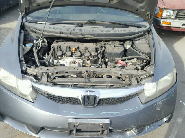 19XFA16659E019950 - 2009 HONDA CIVIC GRAY photo 7