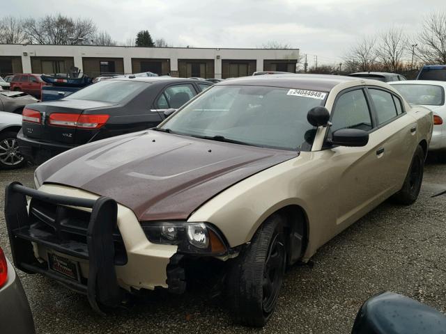 2B3CL1CG6BH600685 - 2011 DODGE CHARGER PO TWO TONE photo 2