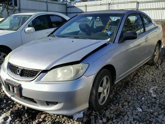 1HGEM22574L010934 - 2004 HONDA CIVIC LX GRAY photo 2