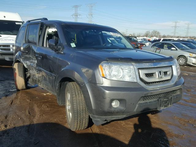 5FNYF4H50BB017815 - 2011 HONDA PILOT EXL GRAY photo 1