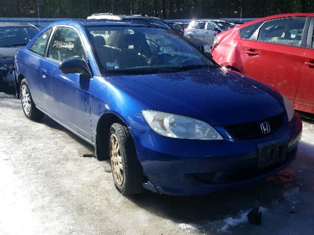 1HGEM22585L023502 - 2005 HONDA CIVIC LX BLUE photo 1