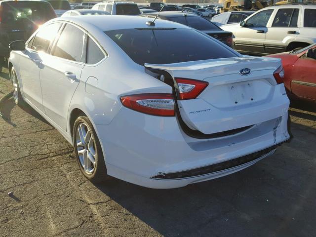 3FA6P0H71ER293377 - 2014 FORD FUSION SE WHITE photo 3