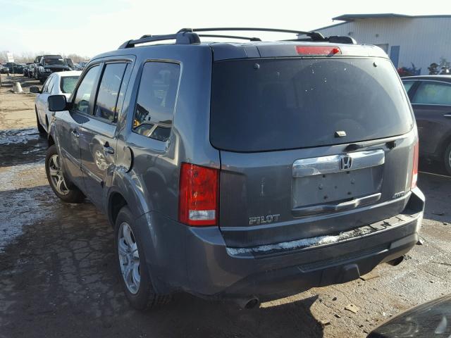 5FNYF4H47CB082783 - 2012 HONDA PILOT EX GRAY photo 3