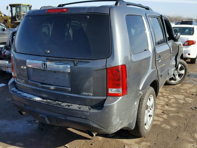 5FNYF4H47CB082783 - 2012 HONDA PILOT EX GRAY photo 4